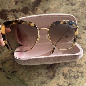Miu miu tortoise sunglasses